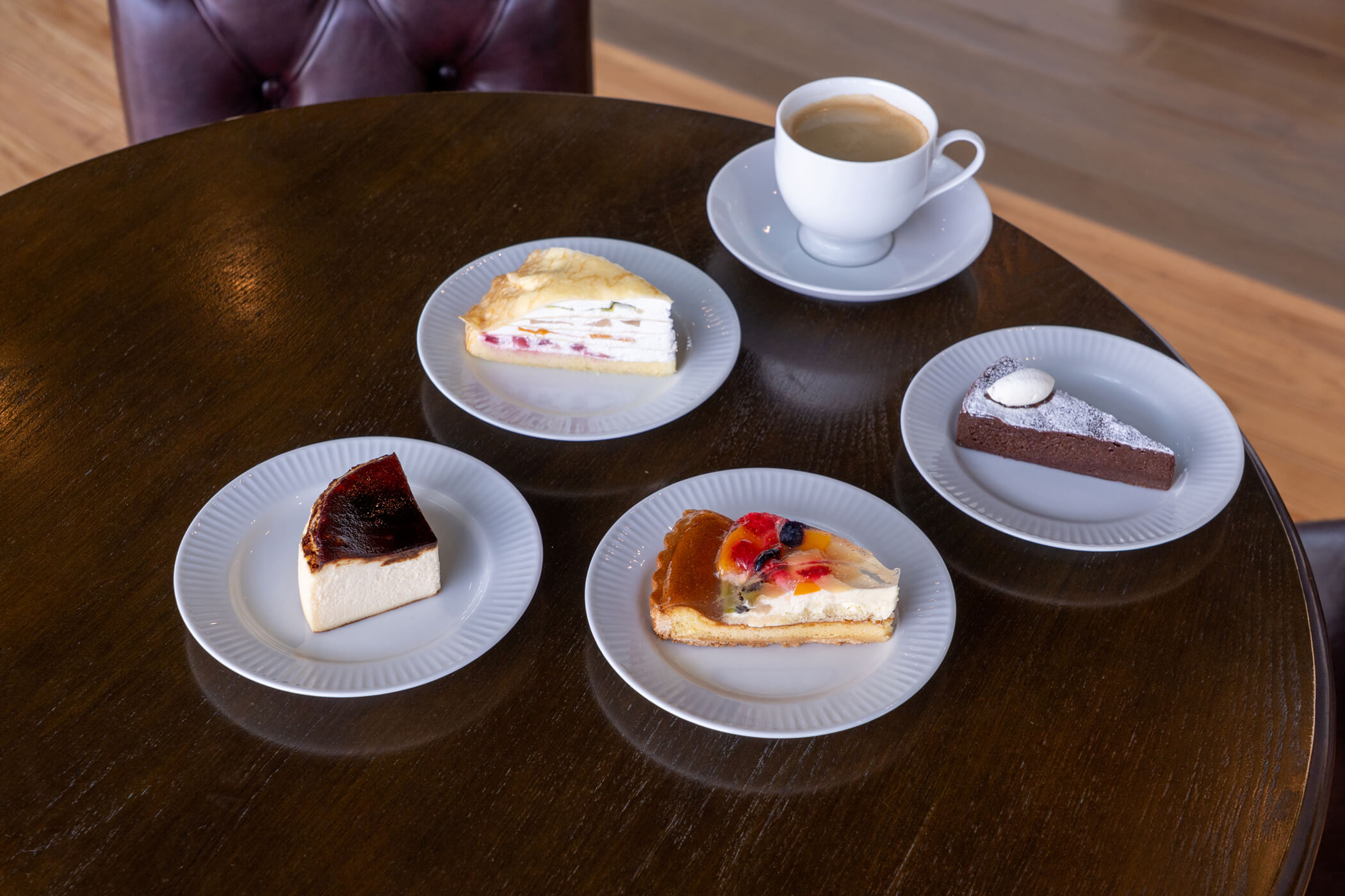 2026年3月時点でクルーズカフェキャナルで提供しているケーキ4種