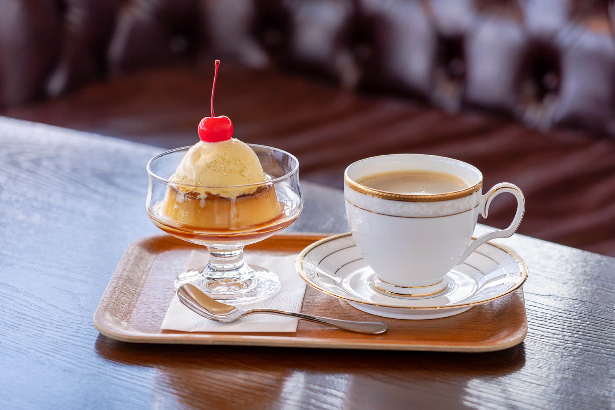 昭和レトロプリンと発酵コーヒー