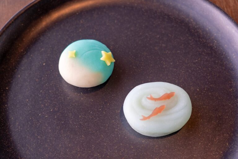 和菓子の「星に願いを」と「清流」
