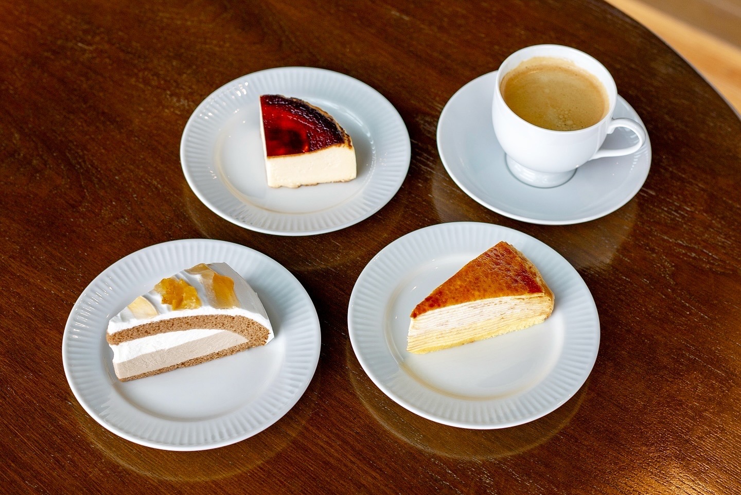 2025年秋のケーキセット３種
