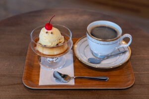 門司港昭和レトロプリンと発酵珈琲